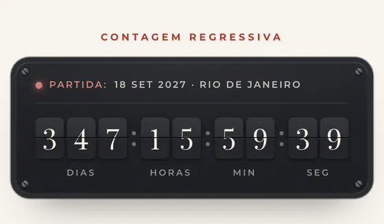 Contagem regressiva: Placar de aeroporto · Editorial