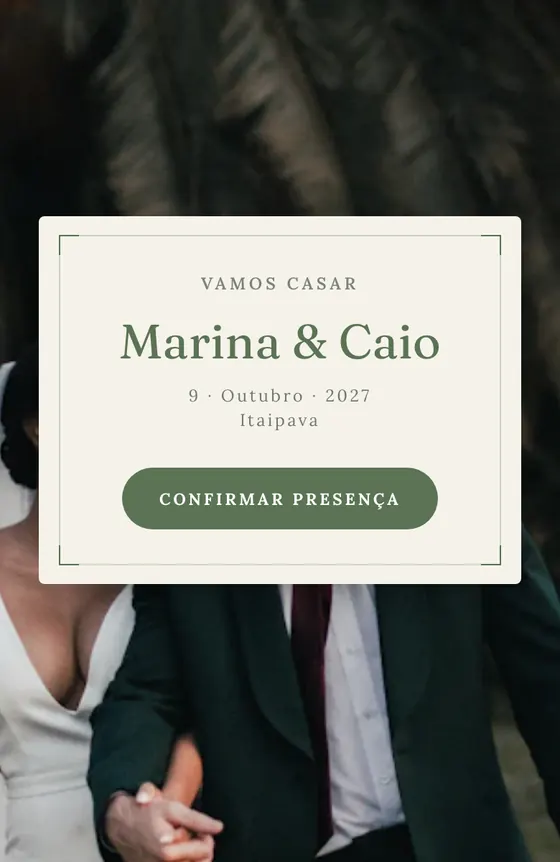 Cartão sobre foto: Capa · Jardim Botânico